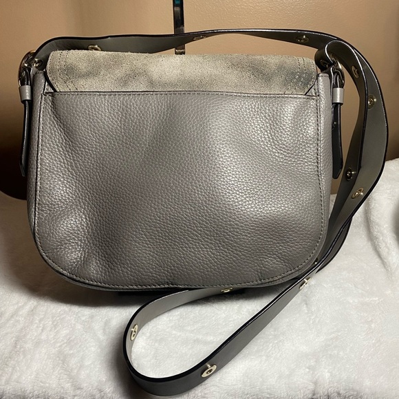 EUC Kate Spade Gray Leather Crossbody - Picture 2 of 11
